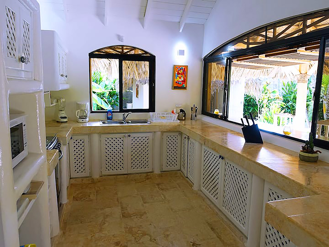 La cuisine entièrement équipée de Casa Léa